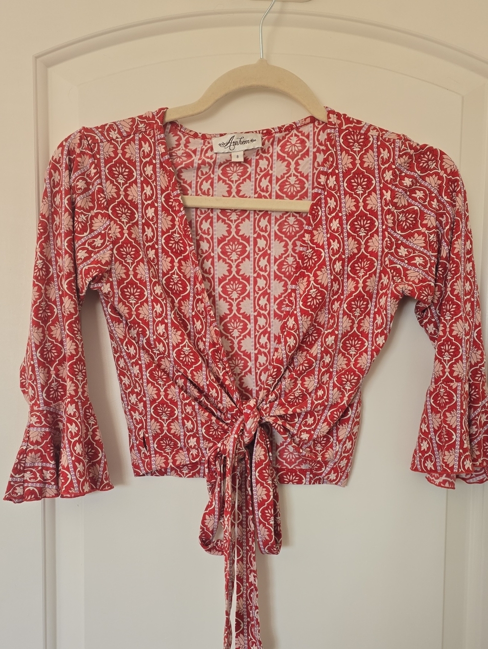 Arnhem Wrap Tie Blouse